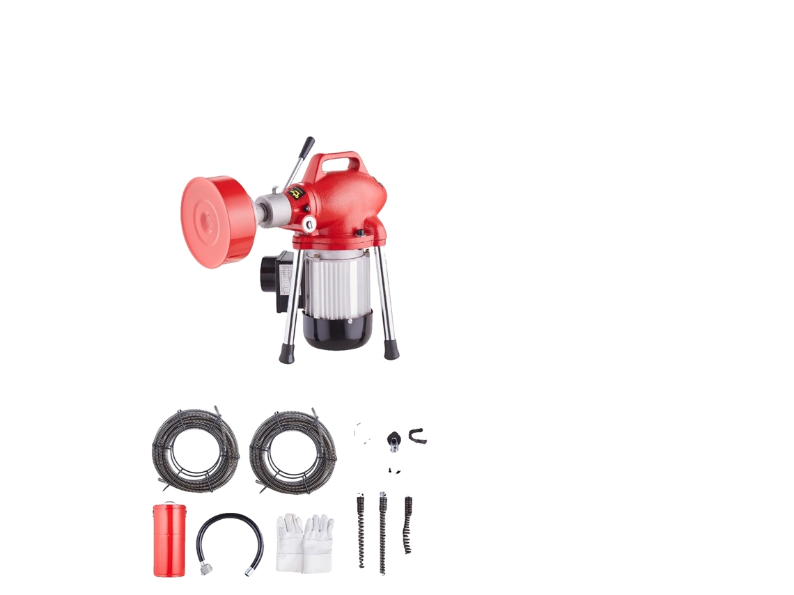 Desentupidor, Motor Eficiente, Cortadores Intercambiáveis, 370w