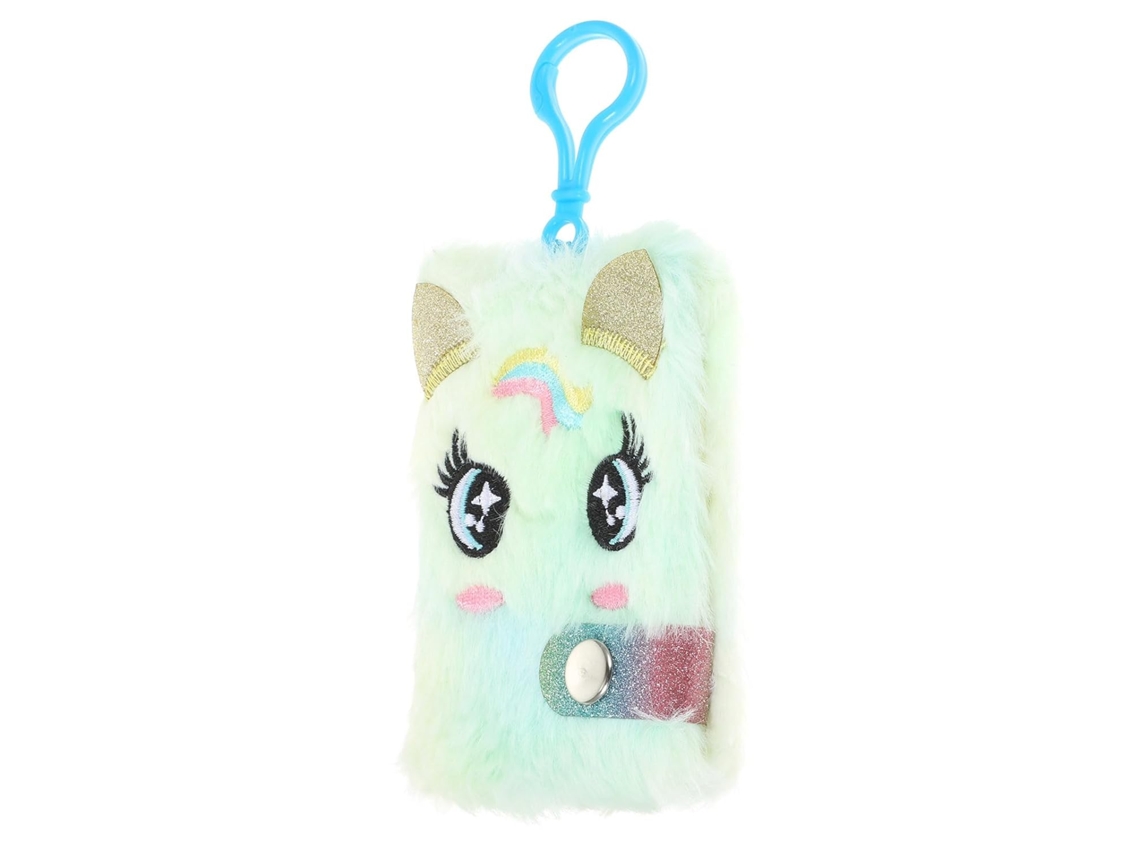 Caderno Peludo Com Cadeado Para Meninas, Diário De Pelúcia Colorido Com Gatinho Tie-dye, Mini Bloco De Notas Fofo Para