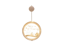 Cordão de Luzes de Natal, Alimentado por Bateria, Ideal para Decoração de Paredes, Janelas e Varandas, 16 Cm. Feliz Natal!, Ergonômico, Uso STELASPLEN