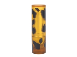 Batom Mousse com Estampa de Leopardo Dourado em Tubo, Longa Duração, Não Grudento, Maquiagem Labial, 3,5g (03)