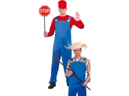 Fato de Homem DISFRAZZES Canalizador E Agricultor 2 Em 1 (Tam: L)