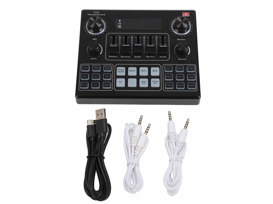 Placa de Som Bluetooth V9 com Mixer de Áudio Estéreo para Jogos CHABERLU