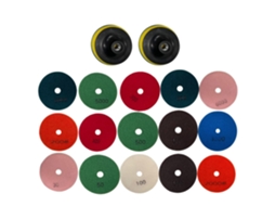 Conjunto De 16 Discos Polimento Diamantados 4 Polegadas (10 Cm), Para