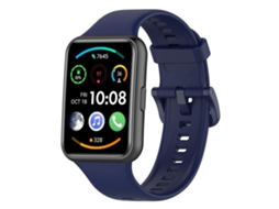 Bracelete para Huawei Watch Fit 2 Silicone Cor Sólida com Liberação Rápida Azul Meia noite XIAOMOYU