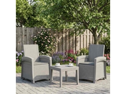 Vidaxl Cadeira De Jardim Reclinável Com Aparência De Rattan 2 Unid. Pp