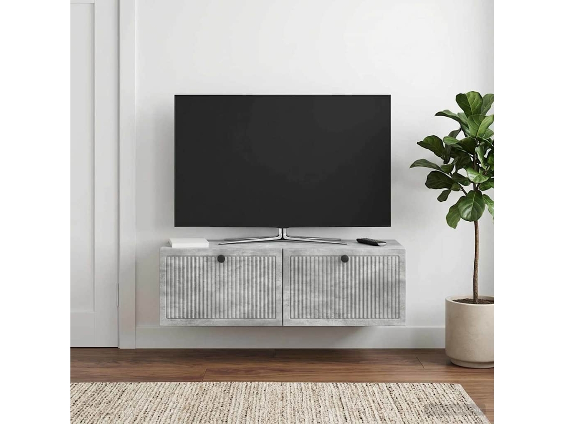 Vidaxl Gabinete de Tv de Parede Cinzento Cimento 98 X 31 X 30 Cm