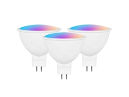 Lurelia Lâmpada Led Inteligente Tuya Mr16 Rgbcw 12v Wi-fi Com 3 Peças, Regulável, Temporizador De 5w, Mudança De Cor, Alexa, Google Home