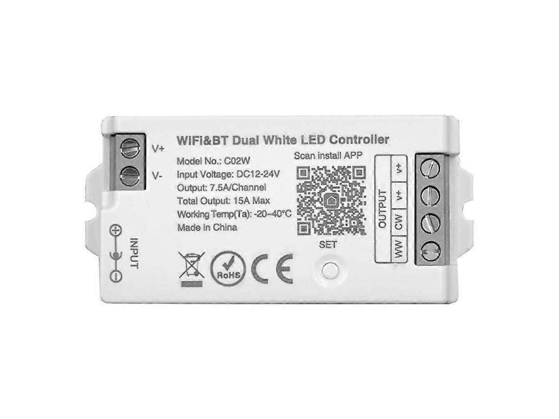 Controlador De Fita De Led Tuya C01w E Controlador Inteligente Para Aplicativo Móvel C02w 2.4g Wifi Bluetooth Com Controle De Voz Inteligente.