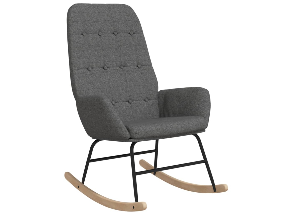 Rocking Chair, Rocking Chairs Vidaxl Cinzeto Tecido