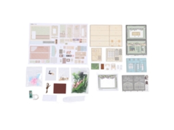 Kit Casa Miniatura De Madeira Com Luz Para Decoração E Presente
