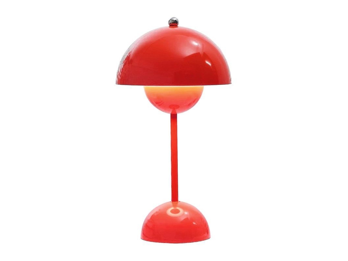 Lâmpada De Mesa Em Flor Nordic, Decorativa, Quarto De Casamento, Dormitório, 3 Temperaturas De Luz, Plug-in Rojo