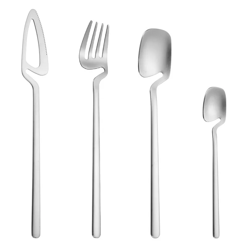 Conjunto de Jantar , Decoração para Mesa de Cozinha, Adequado para Sorvetes, Sobremesas, Sopas, Café, Etc. MDUG (prateado, 4 Peças)