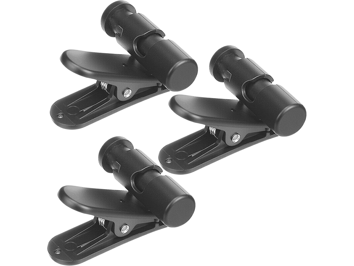 Betooky Clip Para Cabo De Casque Rotativo 360° Em Abs Noir, 3 Peças