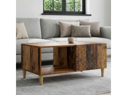 Vidaxl Mesa De Centro Madeira Antiga 90 X 50 X 40 Cm
