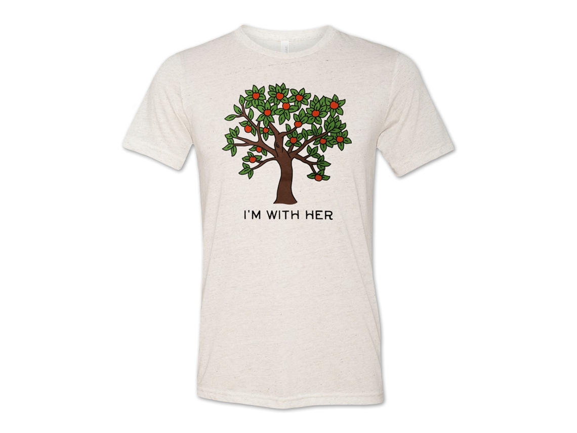 I'm With Her Apple Tree T shirt ROCKINSTONE Unisex Adults Best Sellers Size:s
