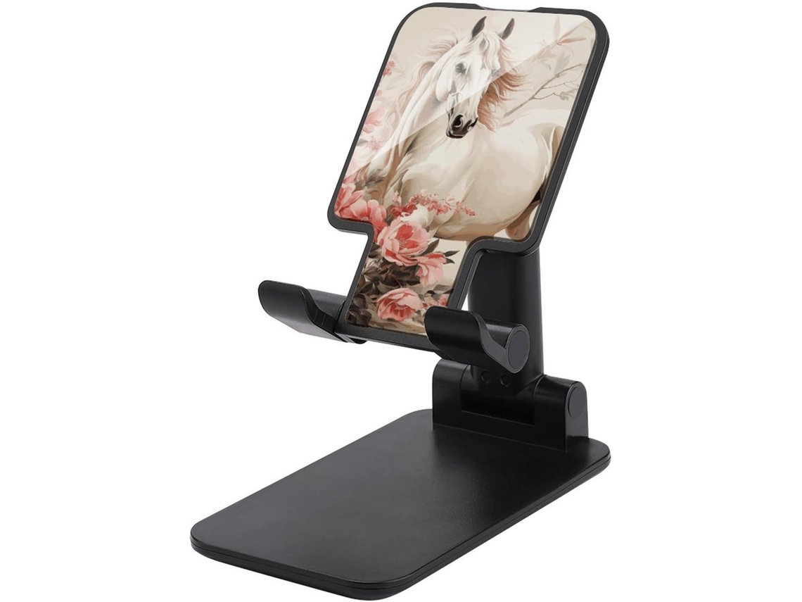 Suporte Dobrável E Ajustável Para Celular Cheval Image, Portátil, Para Mesa, Com Base Antiderrapante, Compatível Com