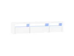 Móvel para TV com luzes LED 195x35x40 cm Branco MAISON EXCLUSIVE
