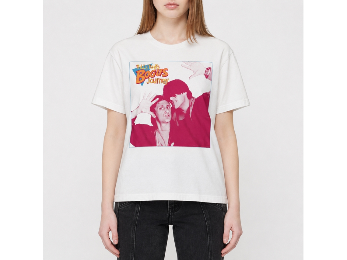 Rockinstone Bill And Ted 4 Square White Adult T-shirt Size:s
