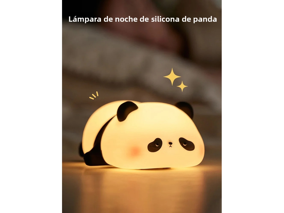(estilo 2) Abajur Panda Tipo: Abajur Alimentação: Led Inclui: Bateria E Lâmpada