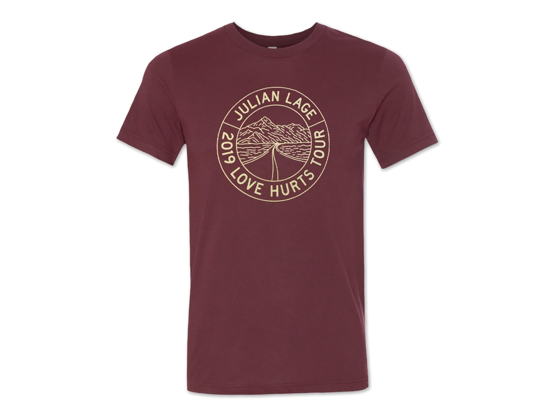 Camiseta Julian Lage Love Hurts 2019 Tour ROCKINSTONE Unissex Adulto Mais Vendida Tamanho: XXL