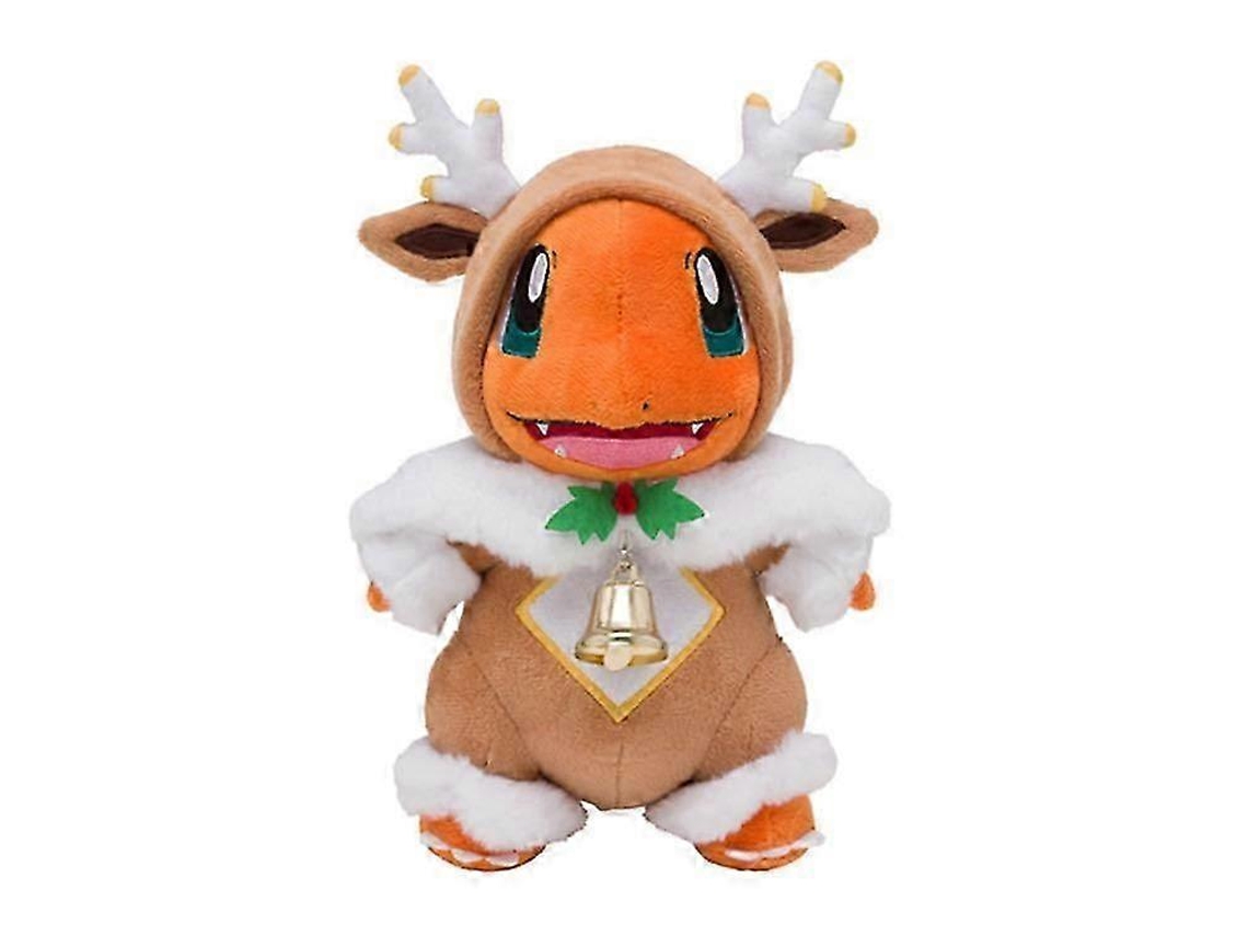 Pelúcia Charmander Natalina, Tecido Macio, Para Presente E Decoração