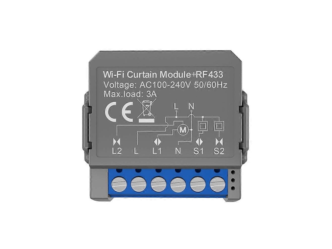 Interruptor De Cortina Inteligente Tuya Smart Wifi, Interruptor De Persiana Rf433, Controle Remoto Smart Life Para Automação Residencial.