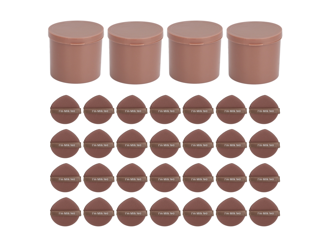 28pcs Esponja De Maquiagem Triangular Macia Para Uso Úmido E Seco Com Caixas De Armazenamento