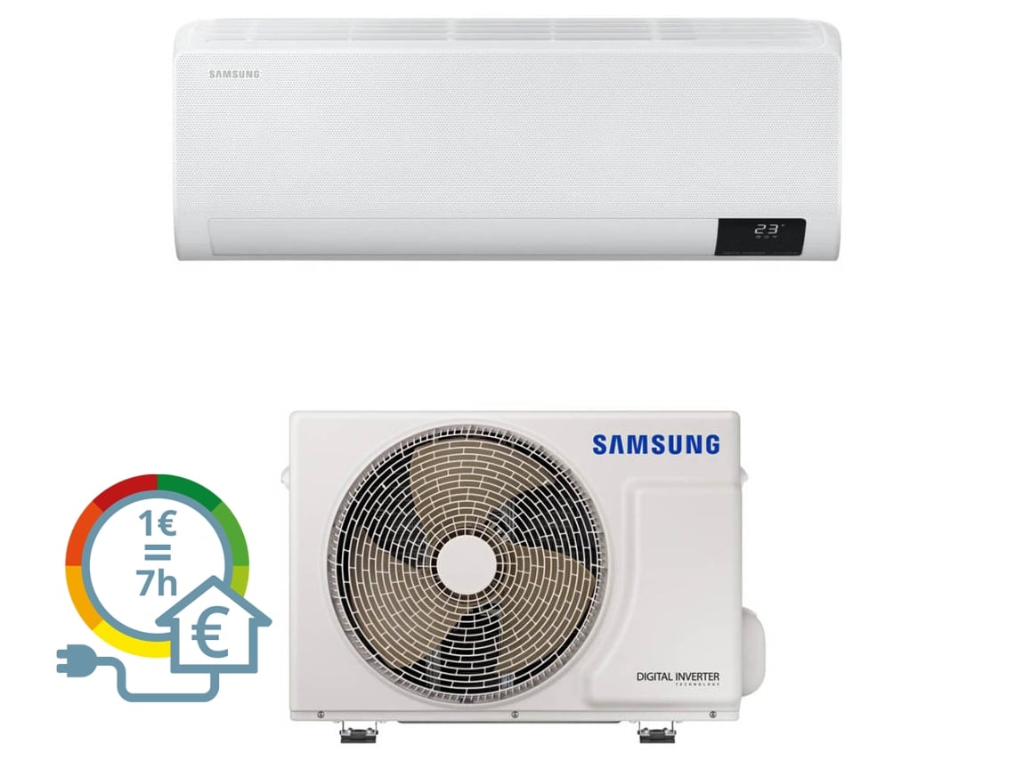 Ar Condicionado SAMSUNG WF Comfort Wi-Fi R32 (36 m² - 18000 BTU - Branco)
