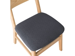 1 Pacote Protetor Removível para Cadeira de Sala de Jantar para Casa Restaurante-Cinza Profundo-Tamanho Universal LUUCOZK