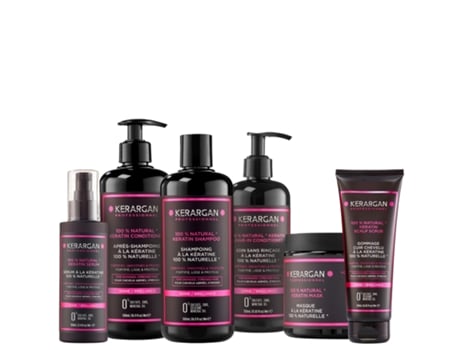 KERARGAN Kit Completo Ultra Reparador com Queratina 3X500Ml 100Ml 350Ml 250Ml