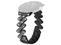 Pulseira De Relógio De Liga De Zinco Compatível Com Google Pixel Watch, Leve E Luxuosa, Decorada Com Strass. Olysi Shop