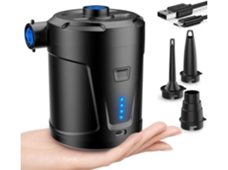 Bomba de Ar Portátil Recarregável Mini de 5200mah, Inflador e Desinflador Elétrico para Colchões de Ar, Espreguiçadeiras, Boias AQUAFORGE