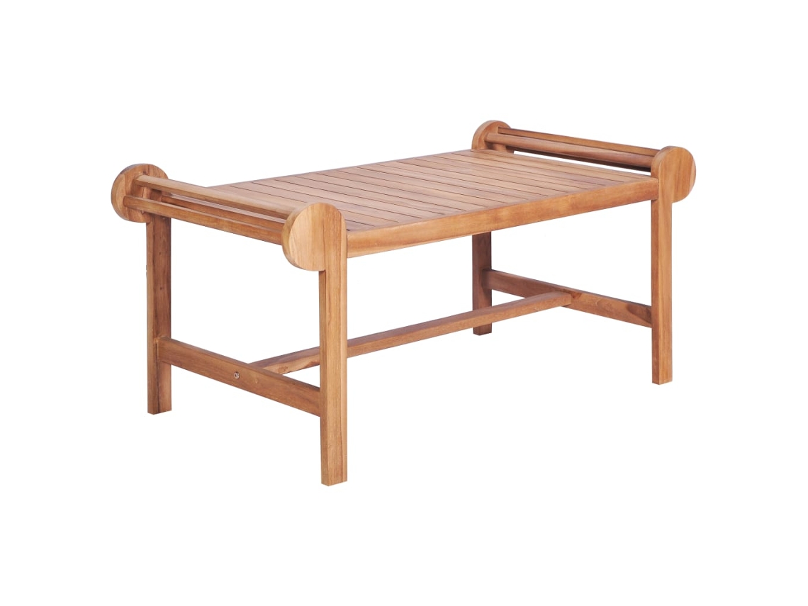 Vidaxl Mesa De Centro 100x50x45 Cm Teca Maciça