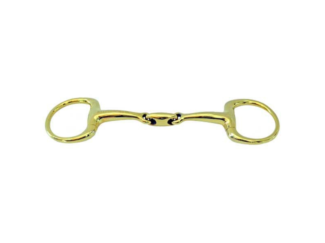 Bocal Ouro Oliva Bit Split Snaffle Duplo Cyprium Dourado 13.5 Cmsefton