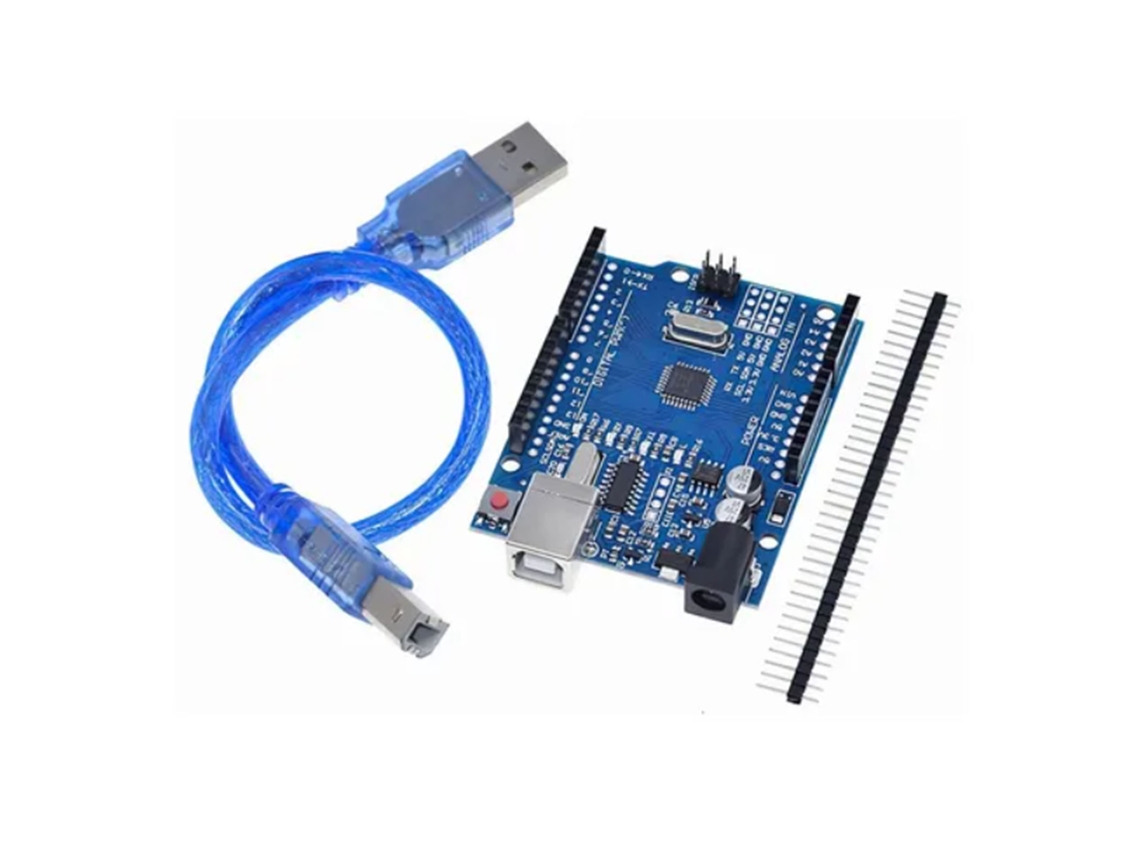 Placa De Desenvolvimento Unor3 Com 6 Saídas Pwm, 2kb De Ram, 1kb De Eeprom E Atmega328p A 16mhz