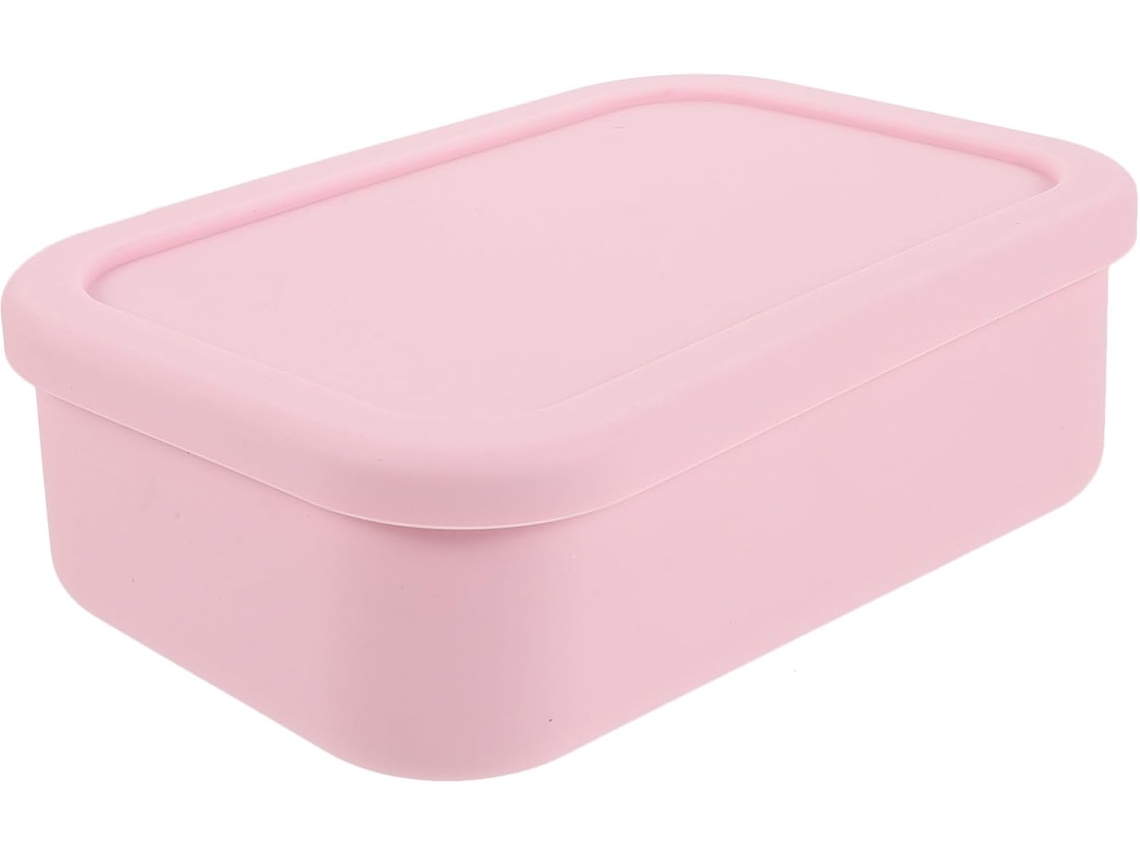 Lancheira Portátil De Silicone Toddmomy Com 3 Compartimentos, Recipiente Hermético Para Alimentos, Própria Para Micro