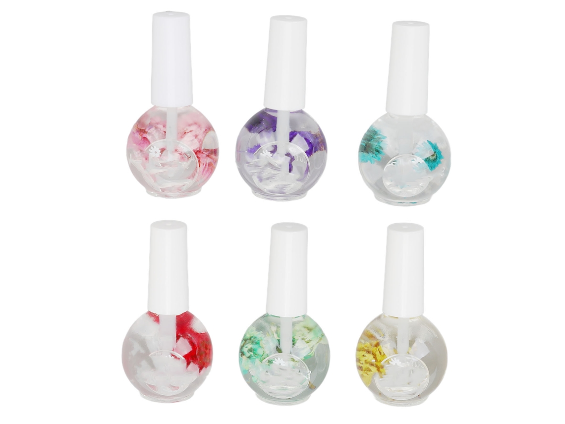 6 Peças De Óleo De Cutícula Aromático Para Unhas, Nutritivo, Hidratante E Reparador, 15ml