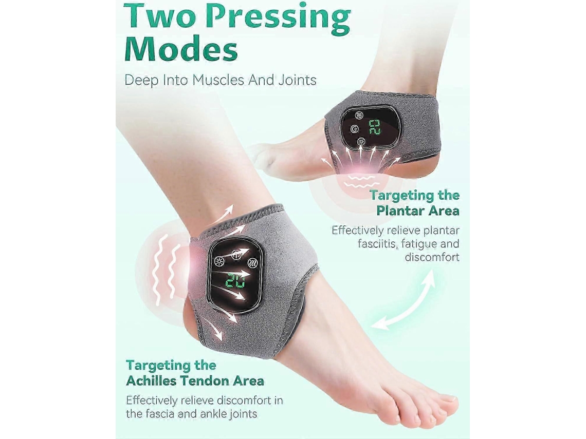 Massageador Para Os Pés Foot Renew - Método Triplo, Neuropatia, Tornozeleira Aquecida Portátil Se M Fio Com 3 Modos De Vibração,