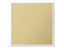Magnetic Glass Board Mustard Color For The Hall Espelharte (50x50 Cm)