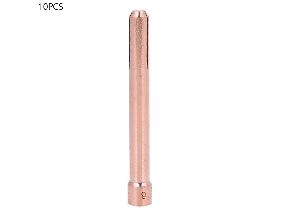 10 Unidades/conjunto Corpo Do Portabuje 10n22-10n25 De Cobre Para Consumíveis De Solda Tig (10n23)