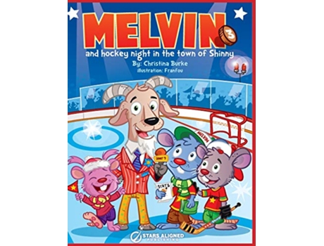 Livro Melvin and Hockey Night in the Town of Shinny Hardcover Melvin the Mouse de Christina Burke (Inglês)
