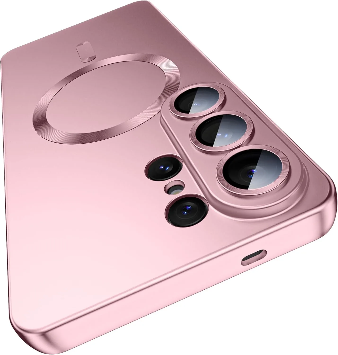 Capa Protetora Ultrafina De Tpu Macio (rosa) Para Samsung S24 Ultra, Resistente A Impactos E Magnética.