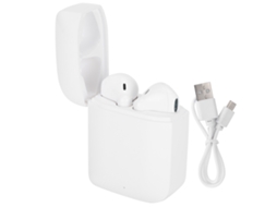 Fone TWS Bluetooth 5.0 Mali, à prova d'água IPX4, branco