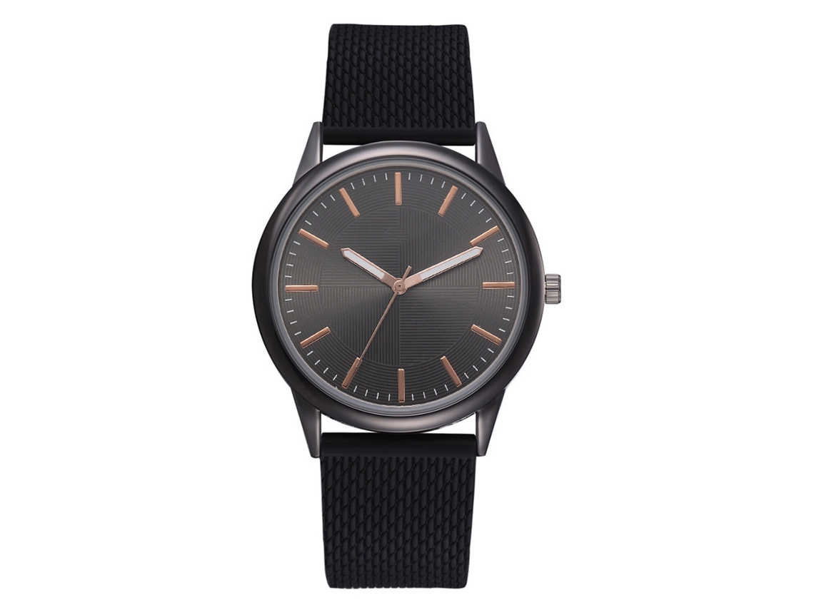 Lvpai Relógio de Pulso Feminino de Moda com Cinto de Silicone e Display Analógico (preto)