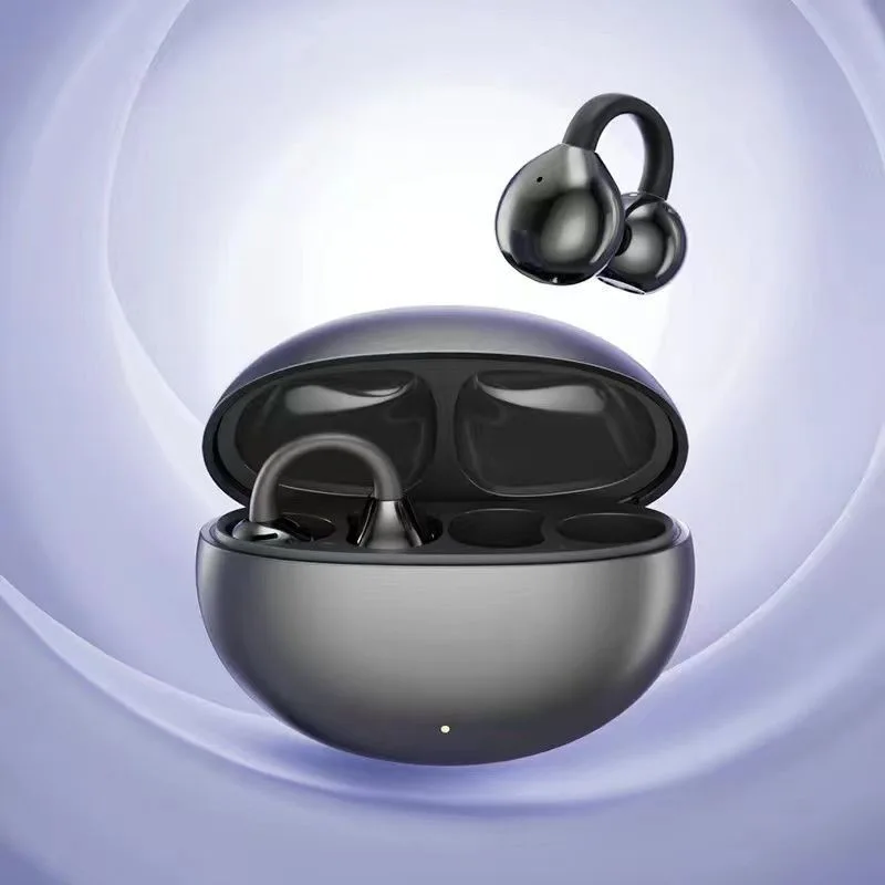 (preto) Fones De Ouvido Bluetooth 5.4 Sem Fio Com Clipe E Design Aberto, Com Bateria De Longa Duração.