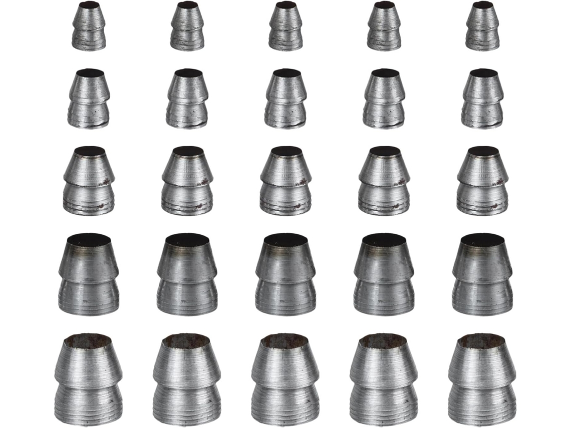 Conjunto De 25 Cunhas Redondas Ferro Para Martelo, Acessório Portátil E Fácil De Guardar Para Ferramentas Marcenaria
