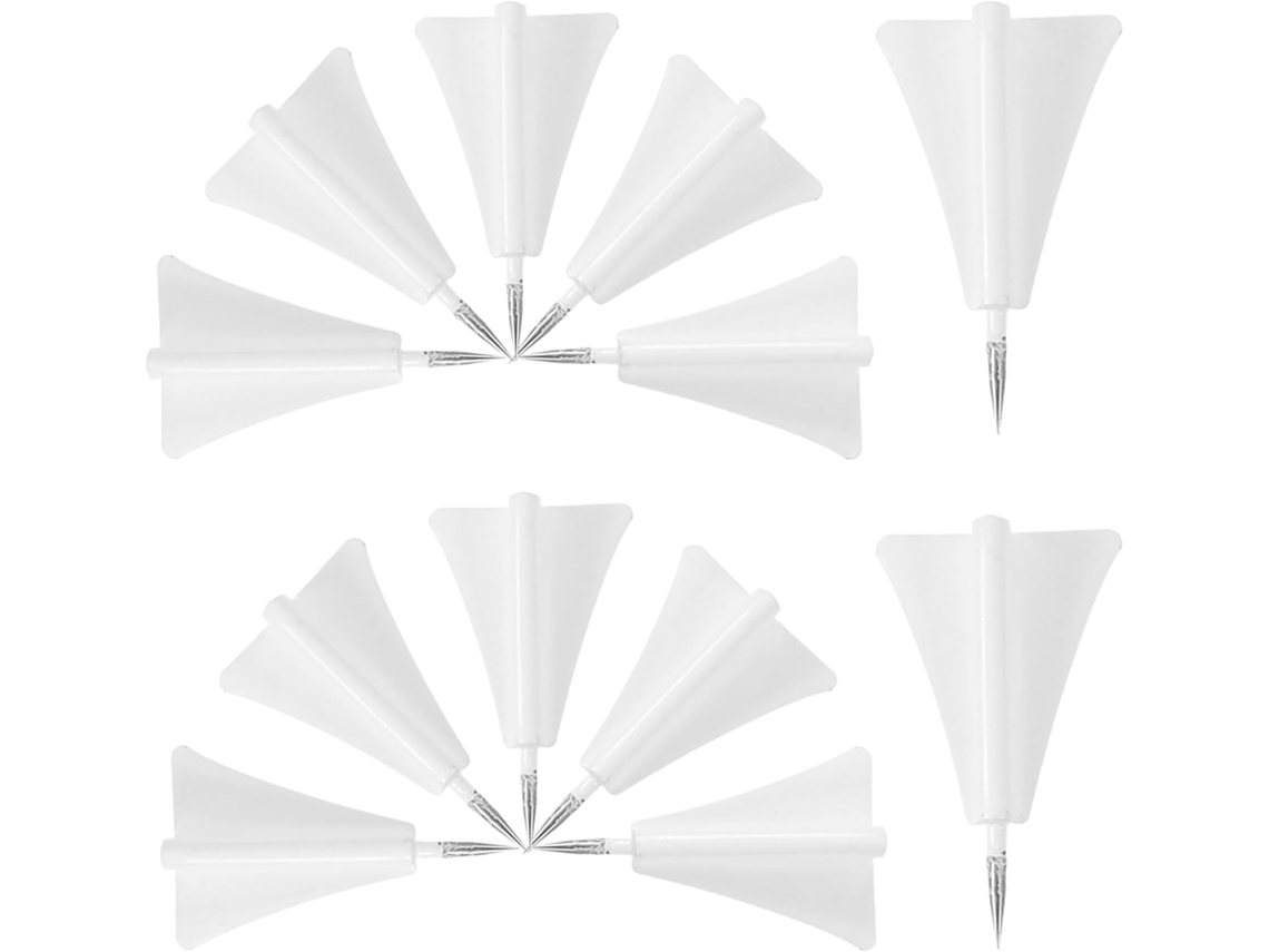 Tachinhas De Metal Branco Ultechnovo Para Quadros Cortiça, Design Simples, Funcionais Para Marcar Locais E Decorar Fotos