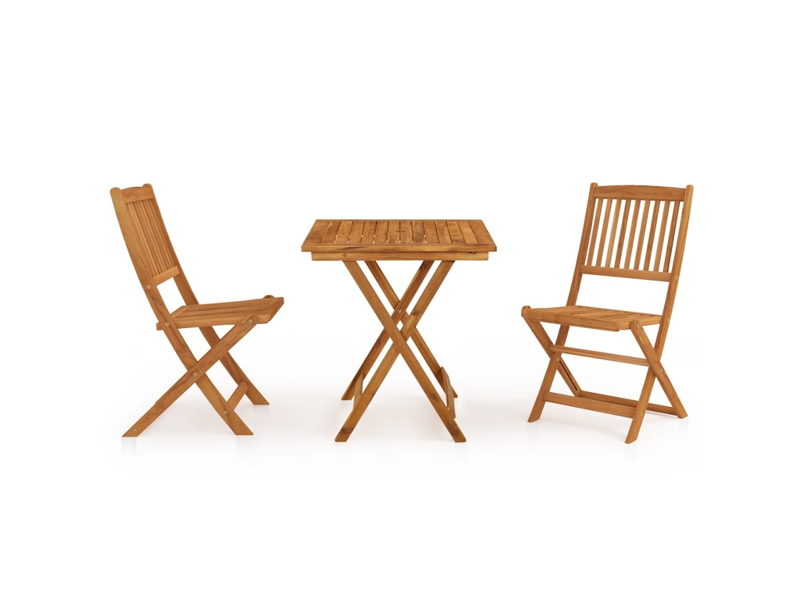 Garden Dining Set, Garden Dining Sets Vidaxl Marrom Madeira De Acácia (70 Cm)