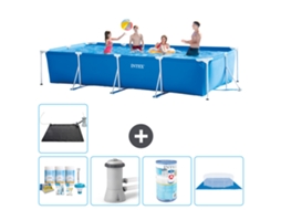 Intex Piscina Com Estrutura Retangular - 450x220x84 Cm - 6-peças S30298