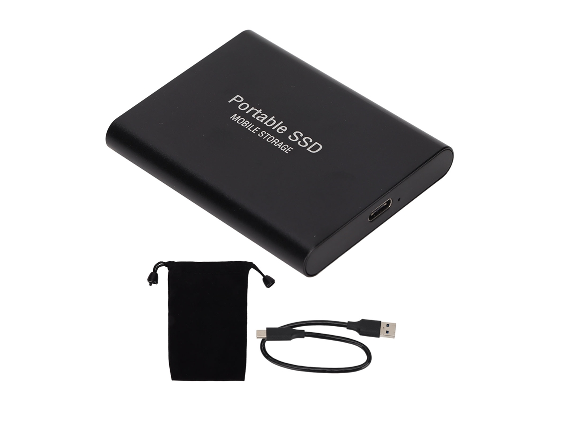 Ssd Externo Durável Usb3.1 Drive Portátil 2tb Para Win10 Iosblack